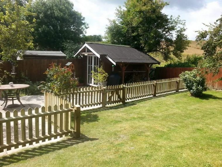 Picket fencing and gate! Stoford. 