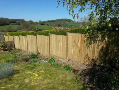 Closeboard Panels on 100x100 posts, Donhead St Andrew 